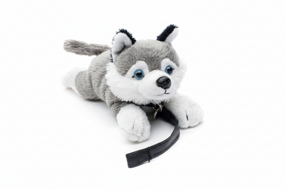 Peluche Husky (avec laisse),
