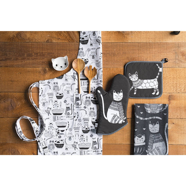 Torchon en jacquard Purr Party