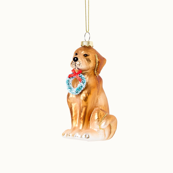 Hangende decoratie met afbeelding van een Golden Retriever