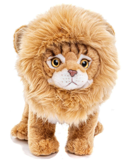 Peluche chat Maine coon avec crinière de lion amovible Uni Toys