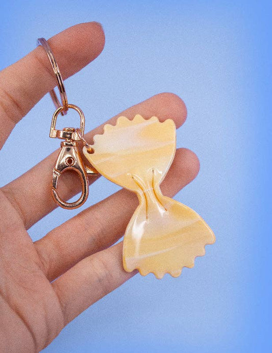 Porte-clés en – forme de pâtes farfalle design soigné | Joanna Behar – vue 1