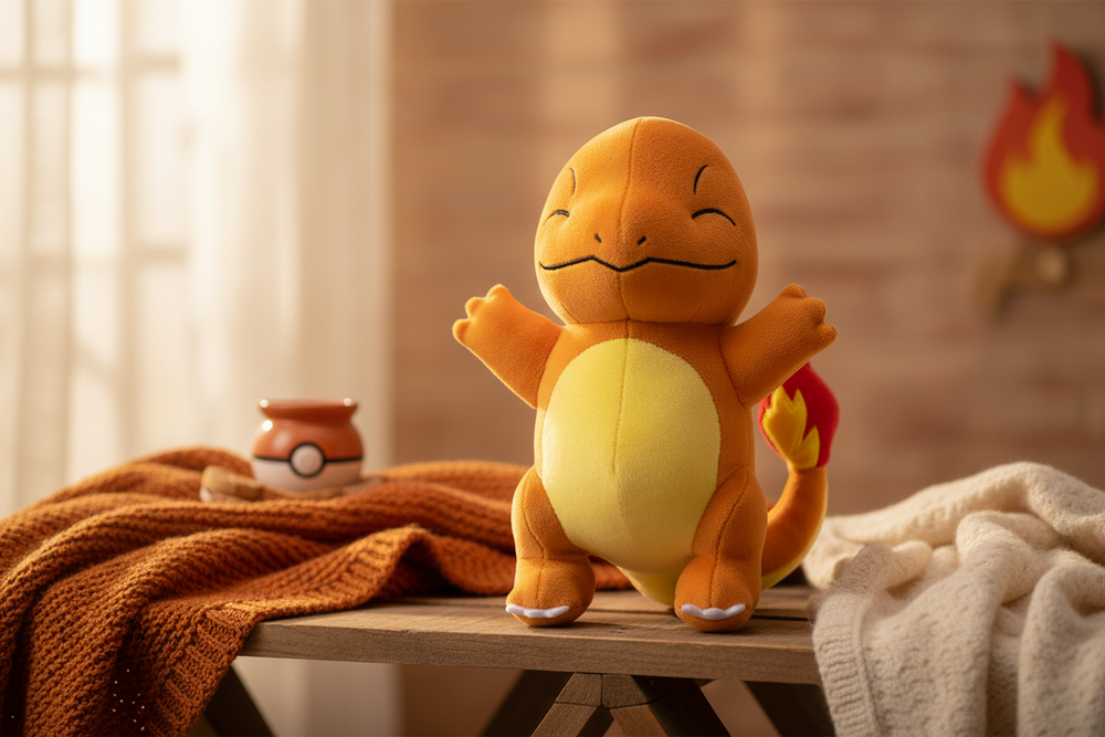 Peluche Pokémon Salamèche 20 cm - Jazwares