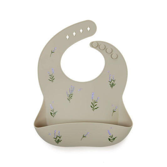 Shayan Lavender silicone bib - clay