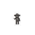Ornament - Hanging Loose Monkey Figurine 'The Legend' - Polyresin - Black - 20.5x13.5x35cm