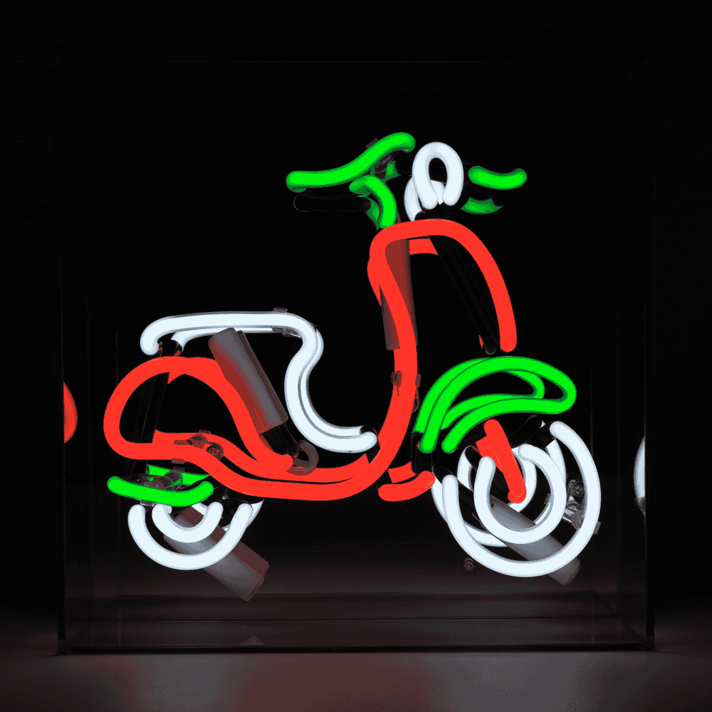 Neon Scooter Sign