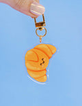 Porte Clés Acrylique Croissant Kawaii