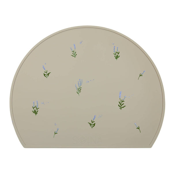 Lavender silicone placemat - clay