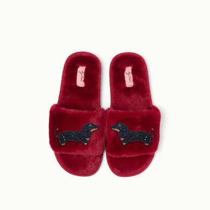 Pair of slippers pins - Dachshund