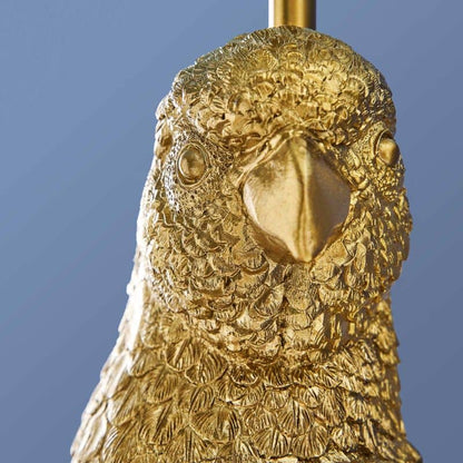 Percy Papegaai Wandlamp, Goud/Turquoise