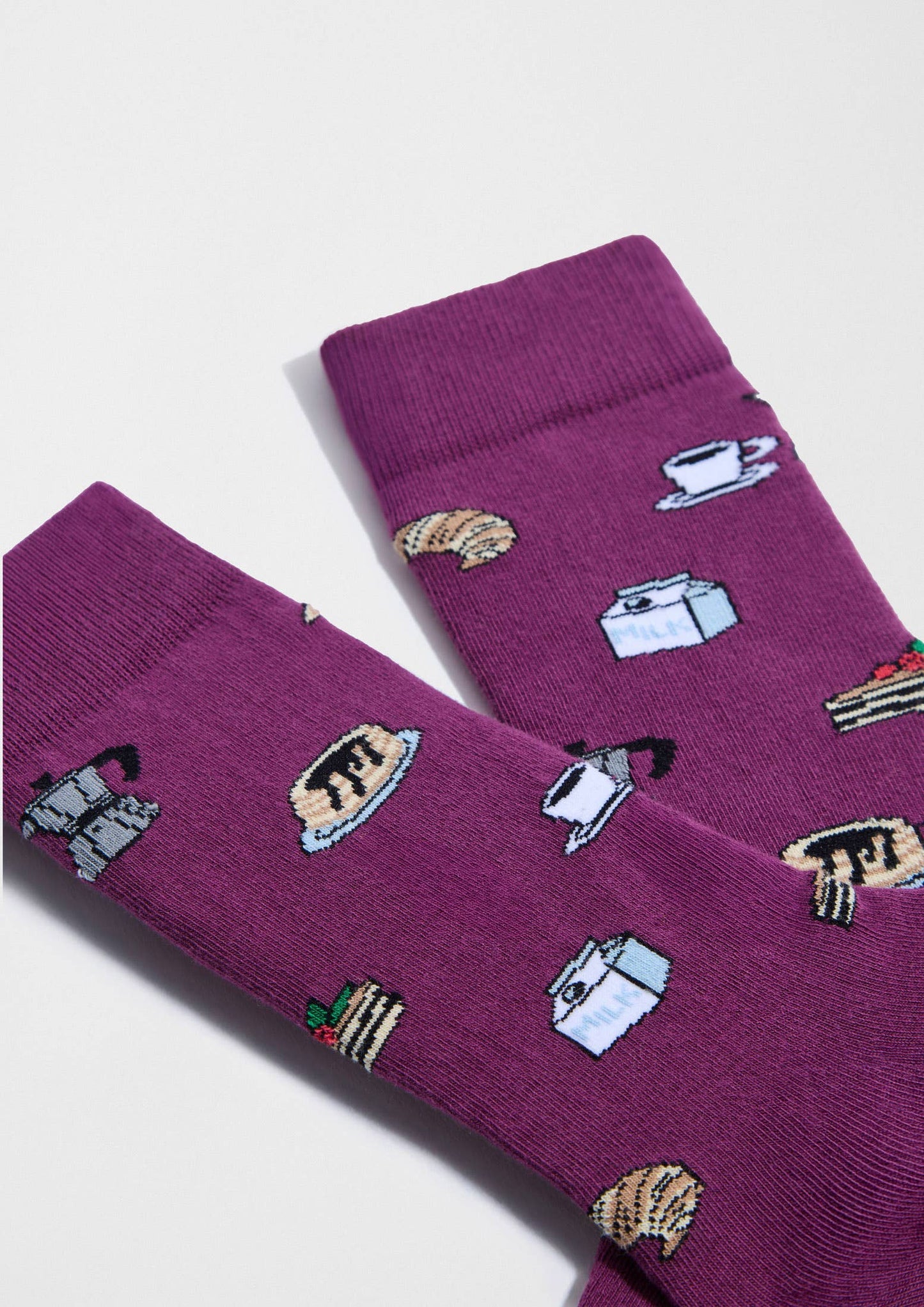 BeSweetBreakfast Violet - 100% Organic Cotton Socks