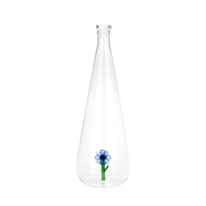 Bottle, Botanical Lily, 1.0 L, white, glass