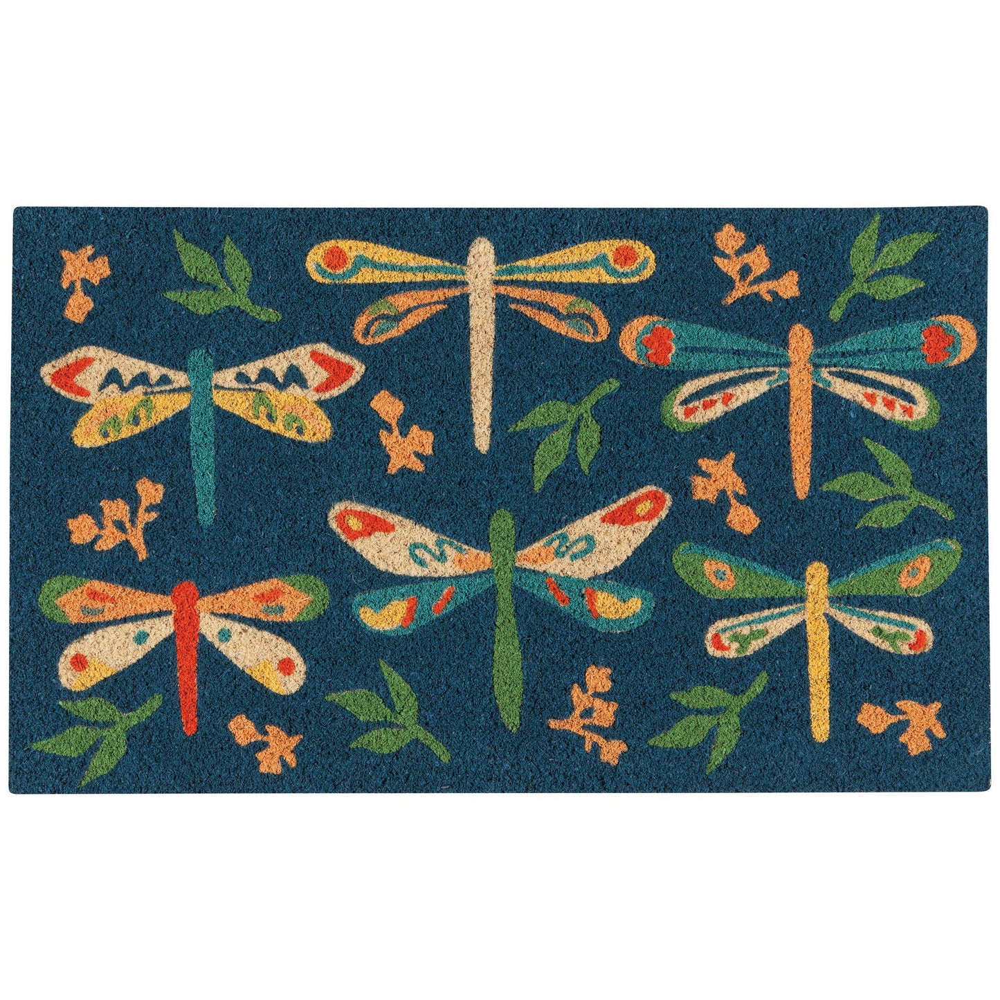Dragonfly coconut fiber doormat