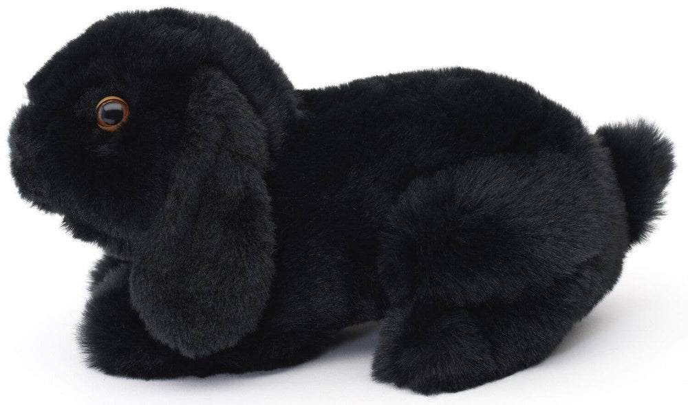 Peluche Lapin Bélier Noir Couché