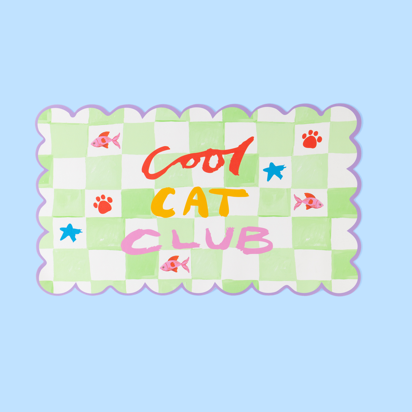 Tapis pour nourriture pour animaux Cool Cat Club