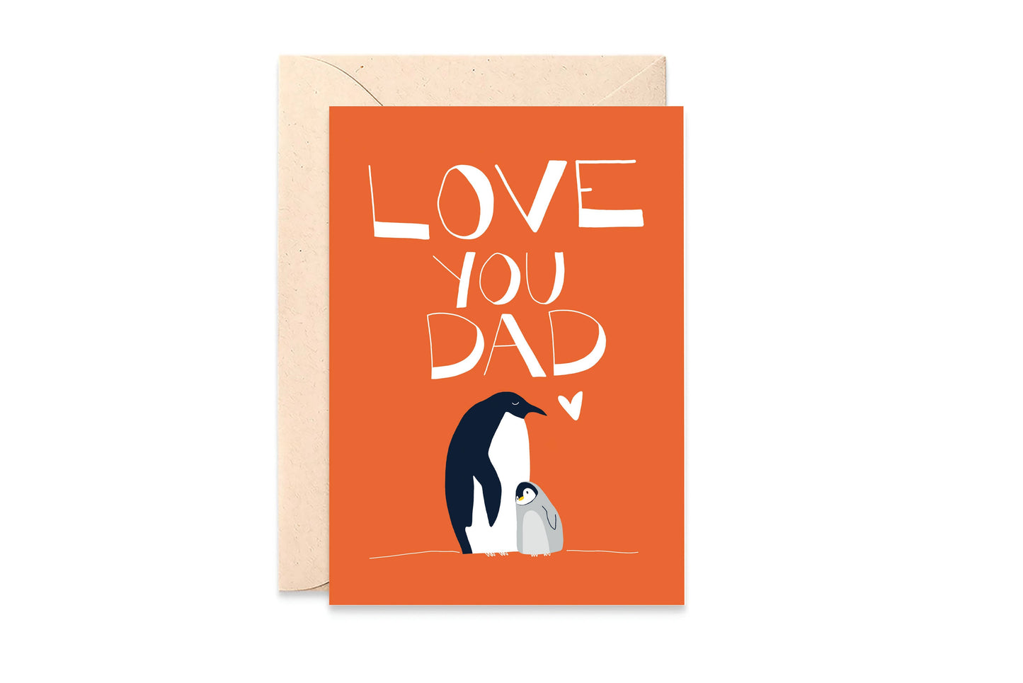 Penguin Card “I love you dad“