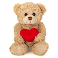 Beiger Teddybär mit Herz – 20 cm