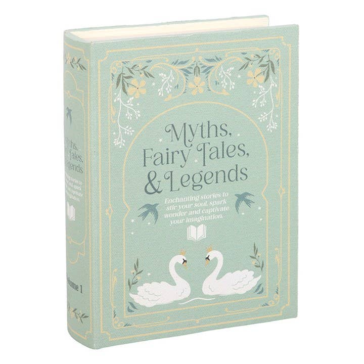 Boîte de rangement en forme de livre vert