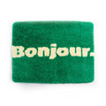 Green "Hello" Bath Mat by Helio Ferretti