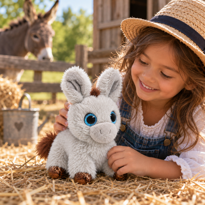 Peluche âne Orbys aux grands yeux