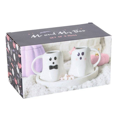 Mr and Mrs Ghost "Boo" Mug Set