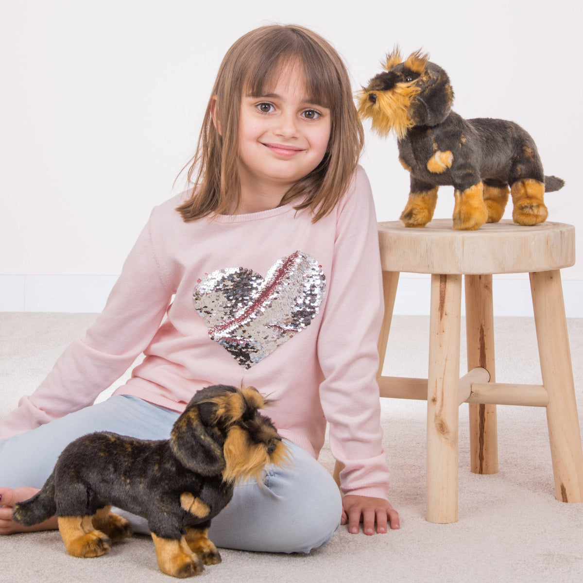 Peluche Teckel à Poil Debout