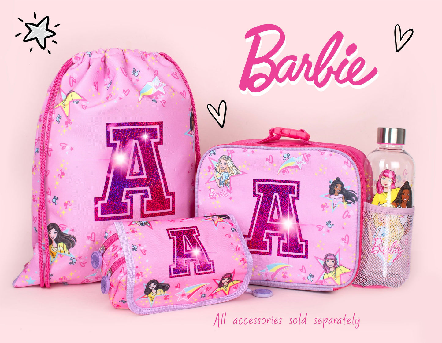 Sac à cordon avec bandoulière – Official Barbie | PE Bag | Fringoo