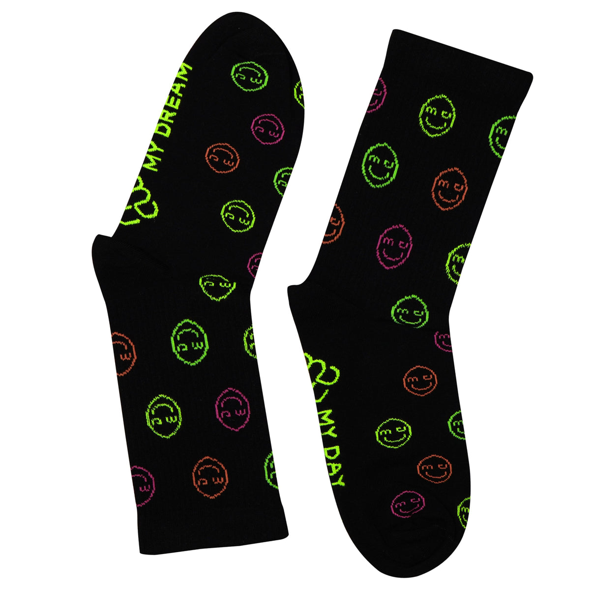 NEON SMILEY noir – vue produit 5