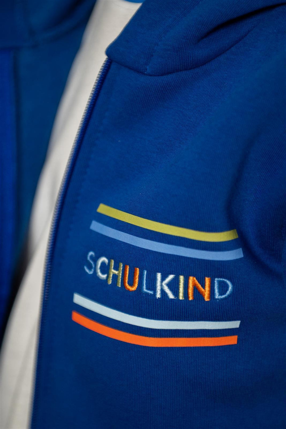 Sweat zippé Schulkind bleu
