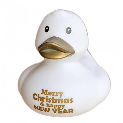 Canard "Merry Christmas & Happy New Year" - Blanc
