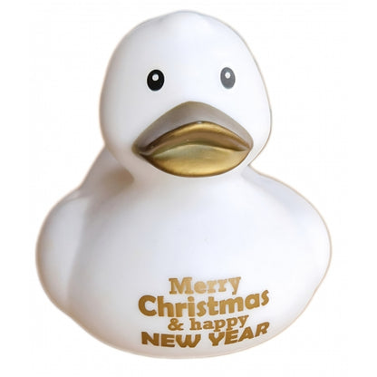 Canard "Merry Christmas & Happy New Year" - Blanc