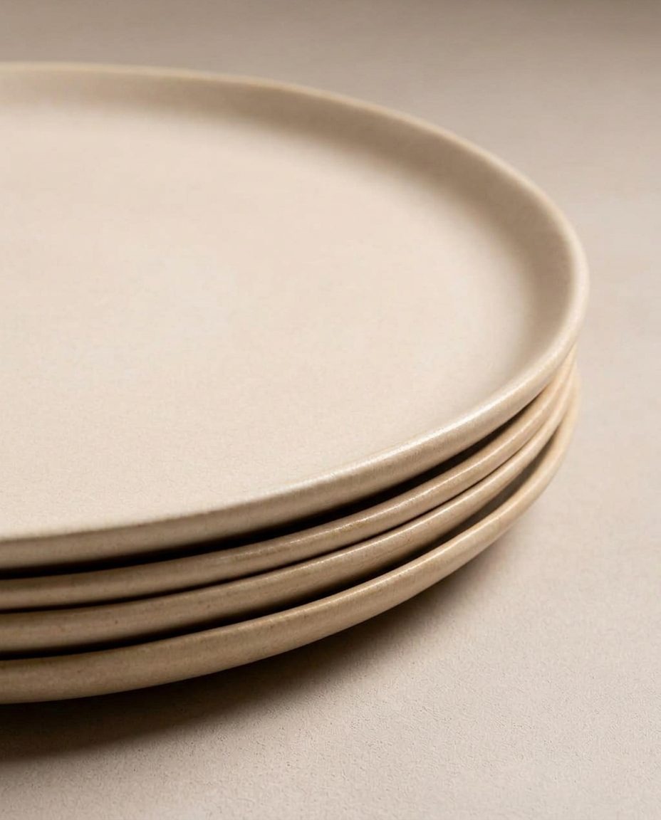 Assiette à salade en grès Dune 22cm