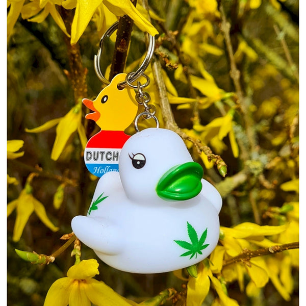 Cannabis eend sleutelhanger