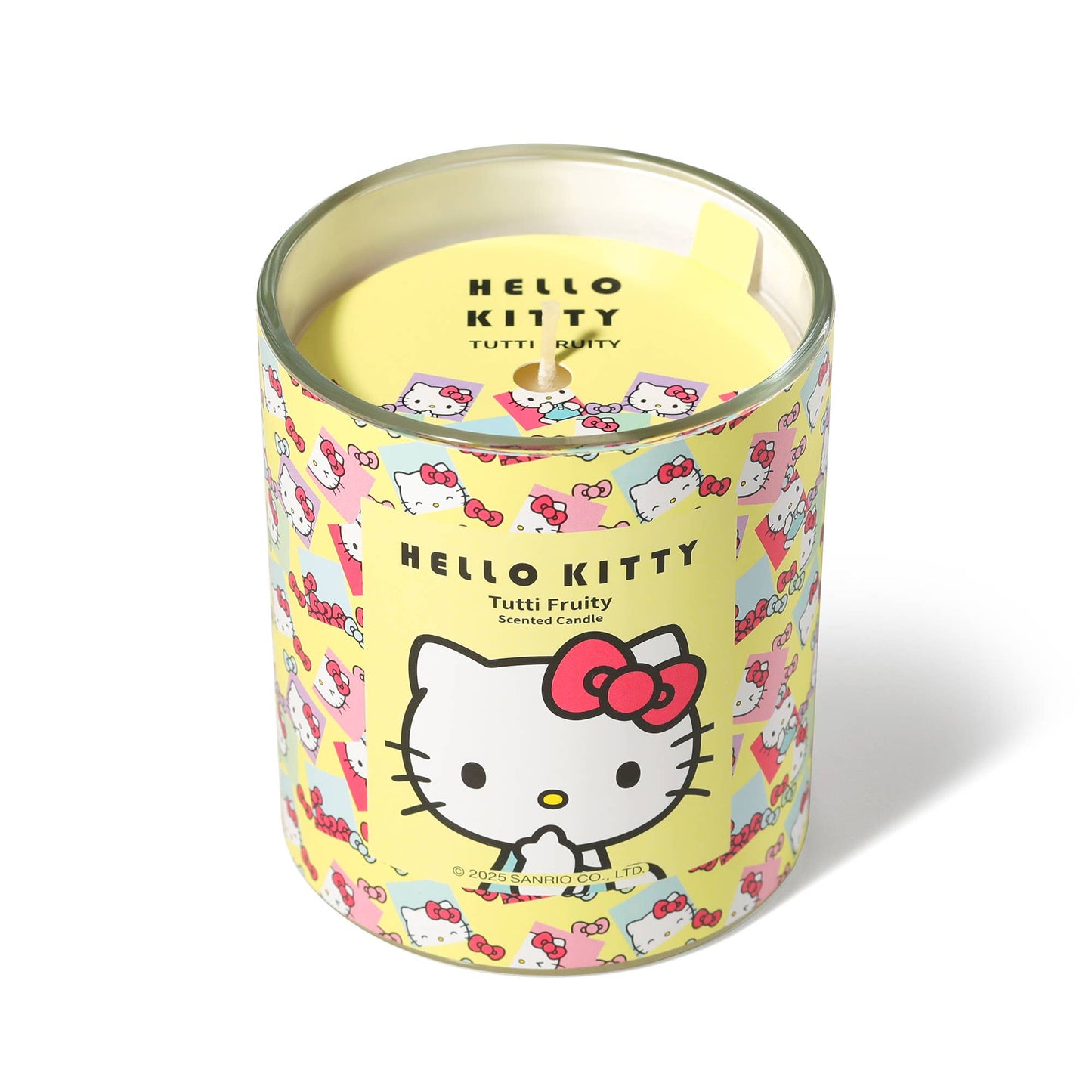 Hello Kitty originele print gele kaars, Tutti Frutti parfum