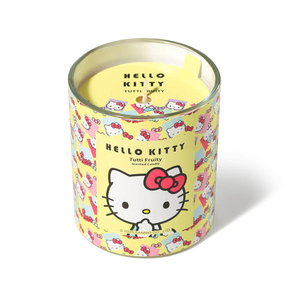 Hello Kitty originele print gele kaars, Tutti Frutti parfum