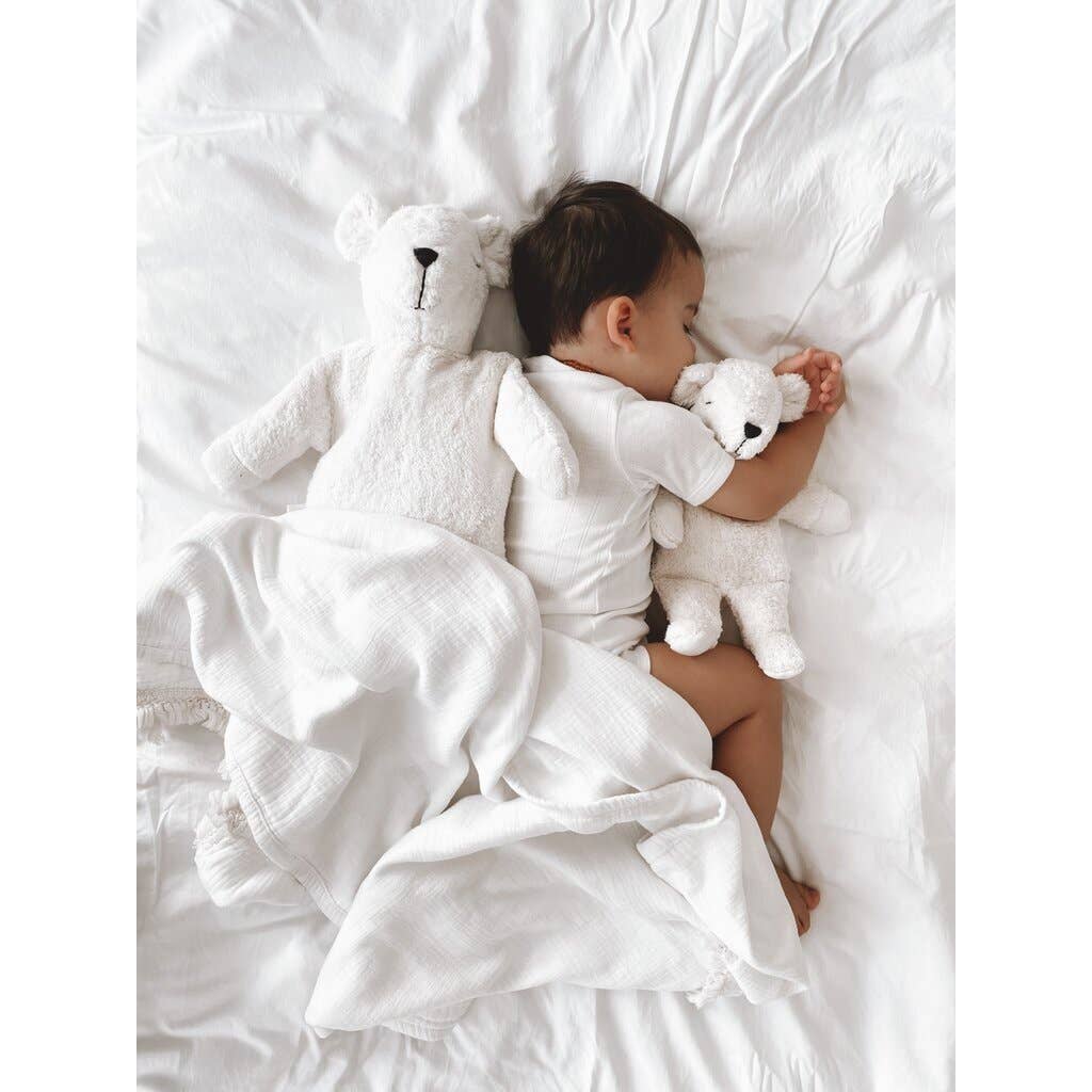 Petit ours polaire en peluche