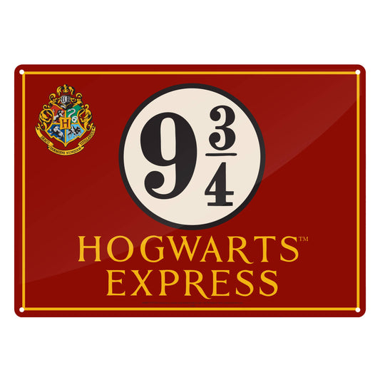 Plaque décorative en métal Harry Potter - Poudlard Express