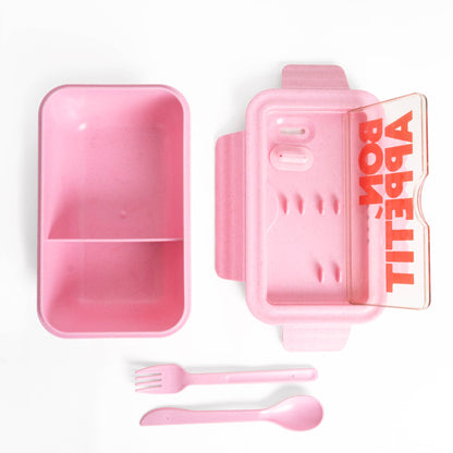Boîte à Déjeuner Rose Bon Appétit Helio Ferretti Vue 1