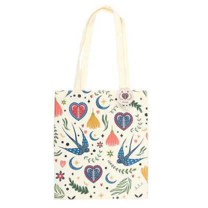 Floral print tote bag