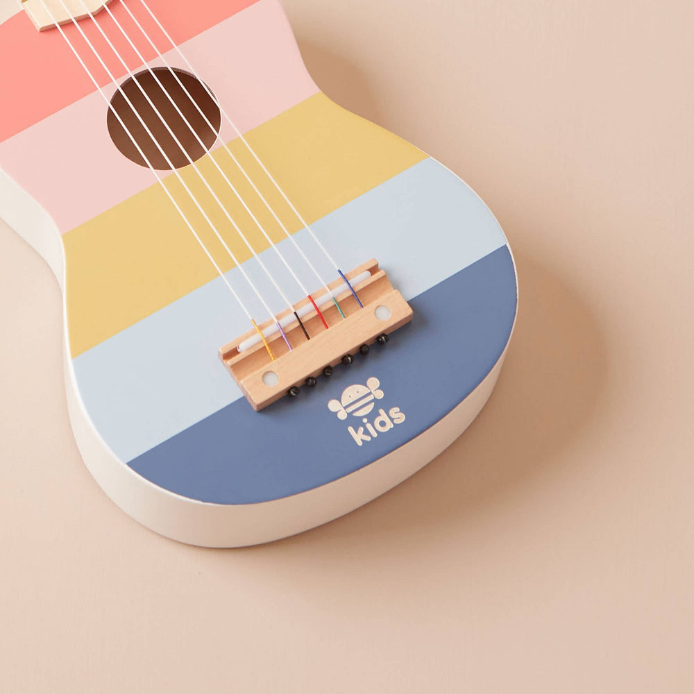 Wooden Striped Guitar Toy for Children