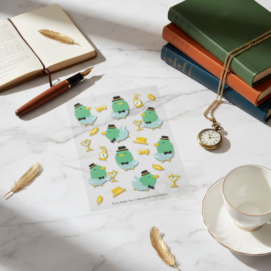 Feuille d'autocollants - Mr Canard Colvert