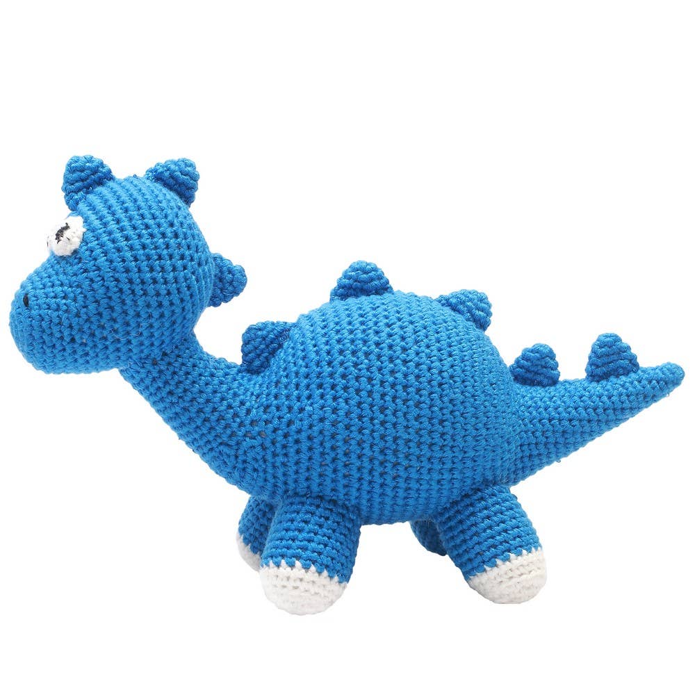 Peluche XL en Crochet - Blue Dino