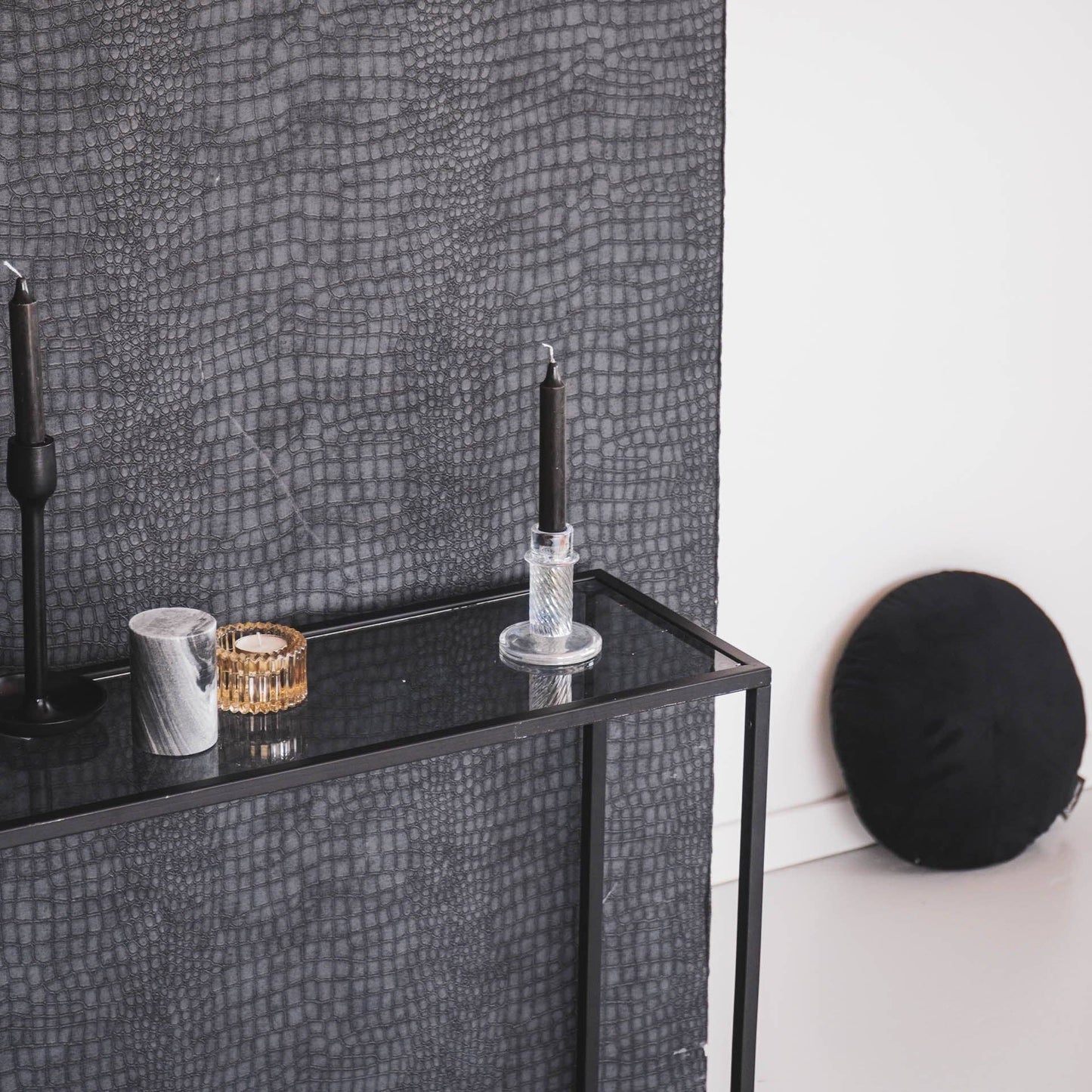 Candlestick - Glass - Rainbow Color - 8x10cm