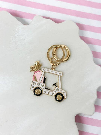 Porte-clés Strass Chariot de Golf