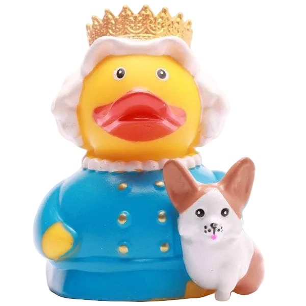 Koningin Elizabeth Eend met Corgi