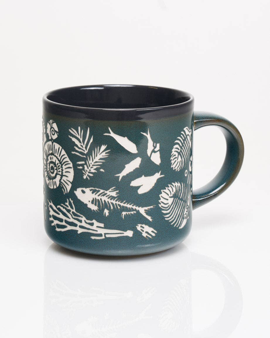 Mugs sculptées à la main Fossils (430 ml) – produit scientifique Cognitive Surplus EU, vue 1