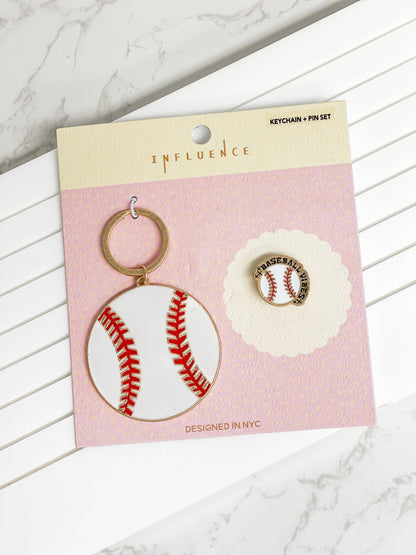 Sports Keychain and Pin Sets