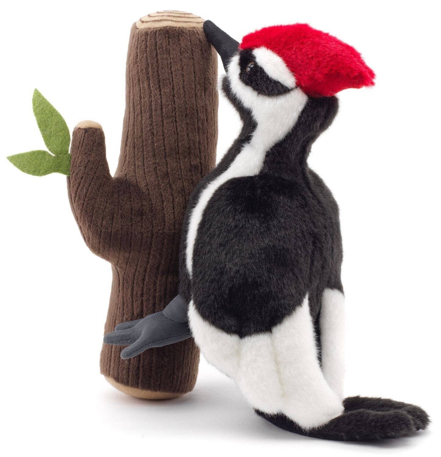 Peluche Pivert sur le tronc