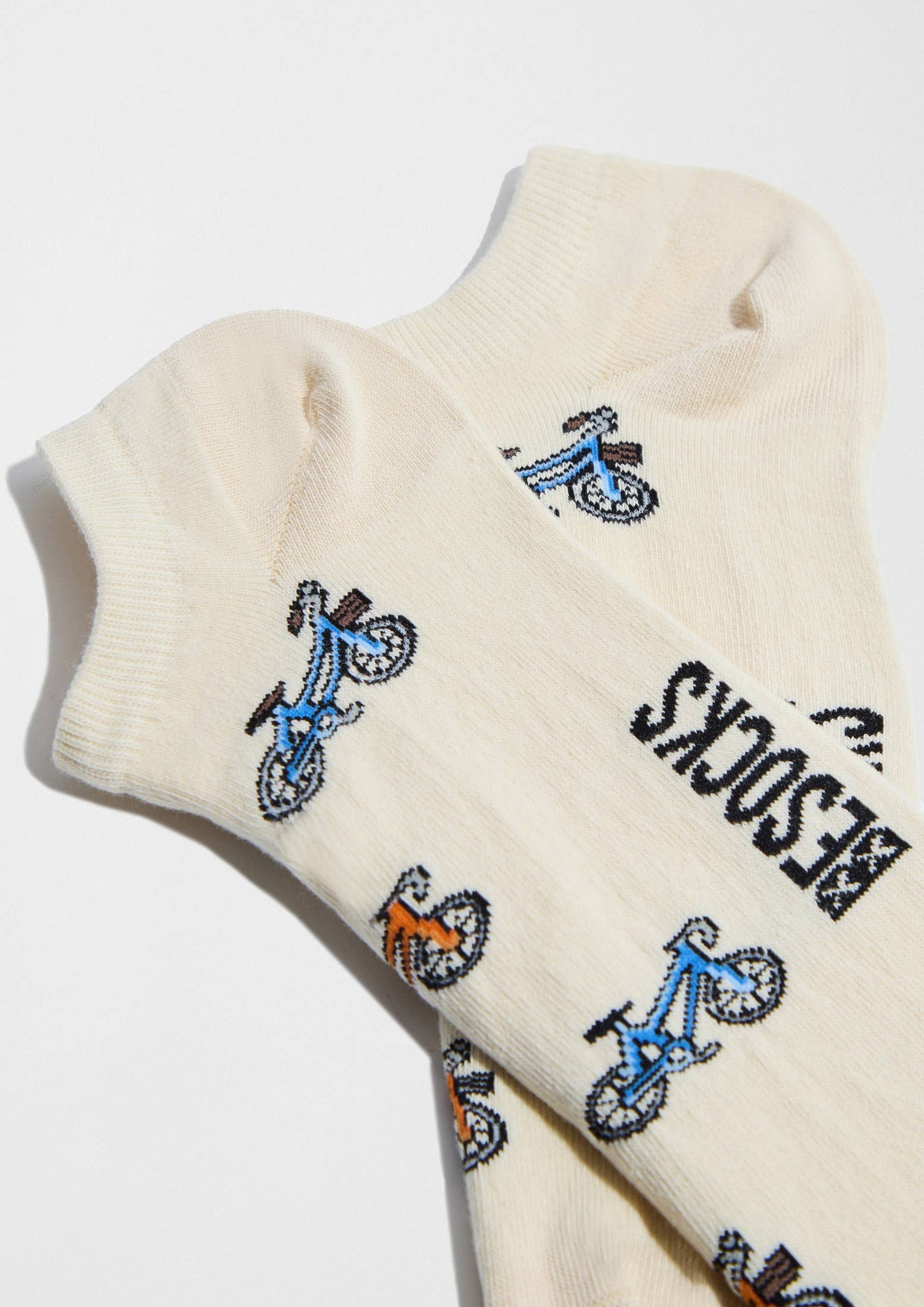BeBicycle Beige - Chaussettes courtes 100 % coton biologique