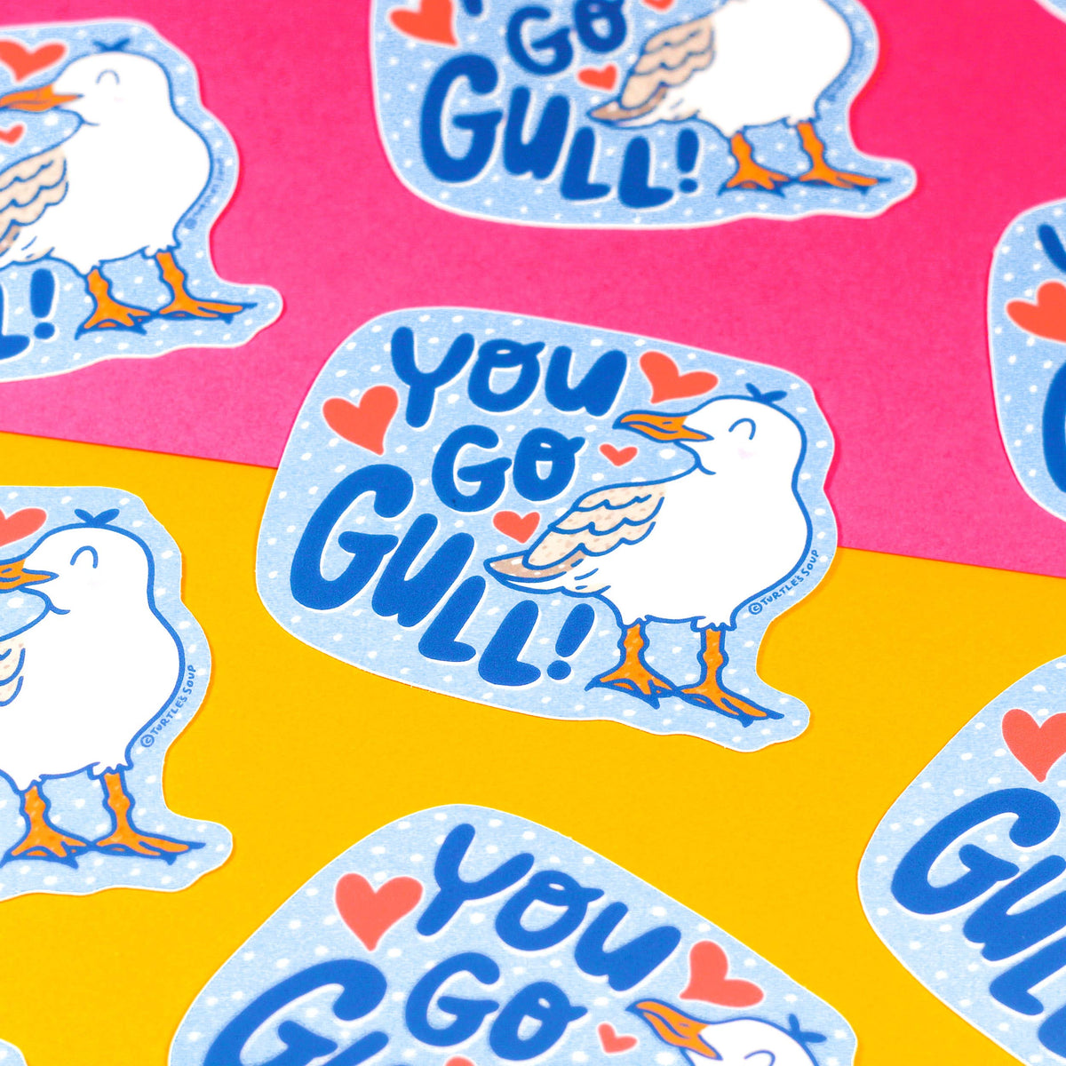 Meeuwsticker "You Go Gull"