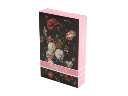 De Heem card game, vase with flowers